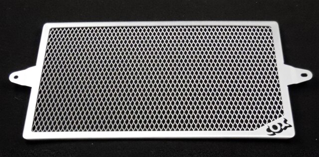 T120 Radiator Guard Silver - Cox Racing Radiator Guard / Grill for 2015-2025 Triumph ...