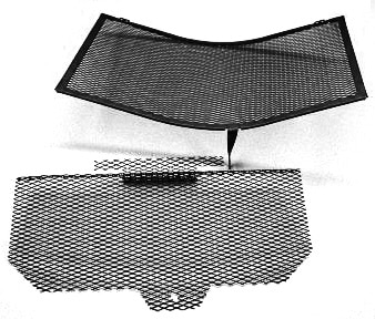 Black - Cox Racing Oil Cooler Guard / Grill for 1999-2007 Suzuki GSXR 1300 Hayabusa (113-12024OG)